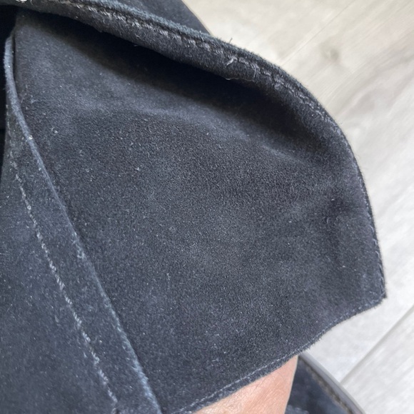 Western styling boots suede black leather boots size 37. - Picture 8 of 9